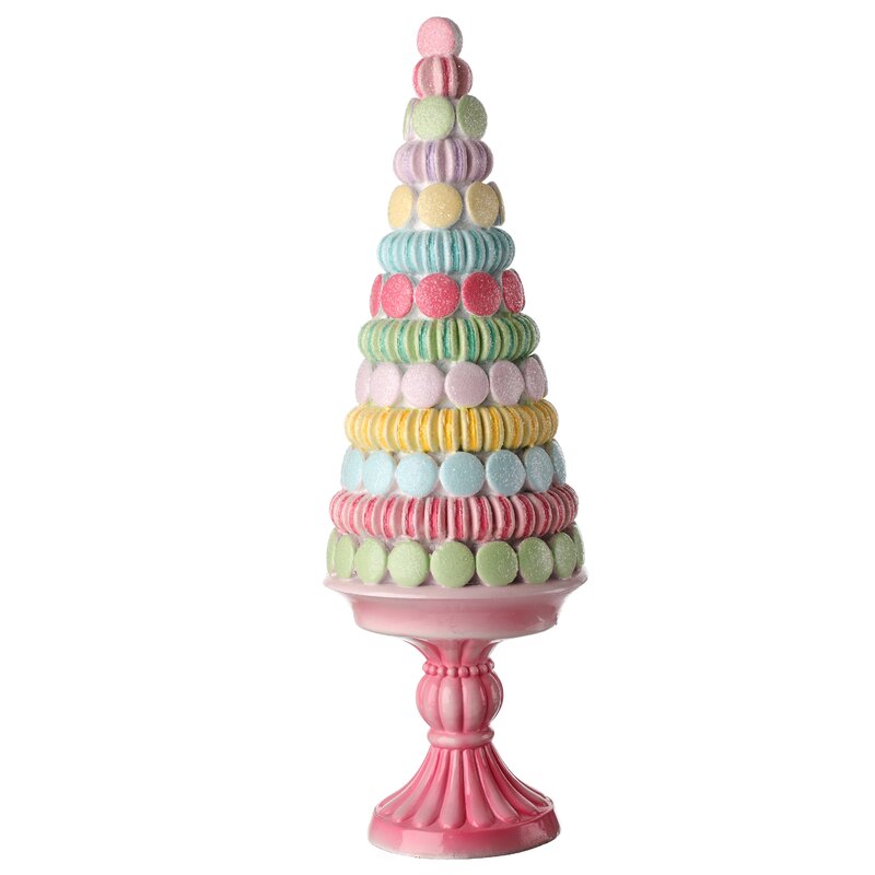 Ombré Rainbow Spring Pastel offers Macaron Pedestal Cake Tree